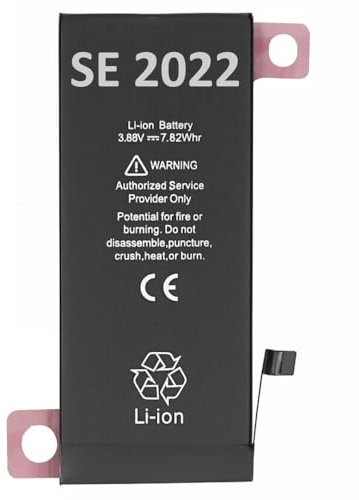 OnlyTech - Batteria sostitutiva Premium per iPhone SE 3 (2022) - 2018mAh - con adesivo