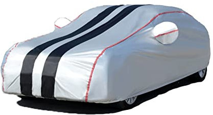DINGQINGYUN Autoabdeckung Vollgarage Outdoor, Auto Abdeckplane Wasserdicht für FIAT 500 C Convertible, Draussen Autoabdeckung, Regenfest Staubdicht Autoabdeckung Allwetterschutz(D)
