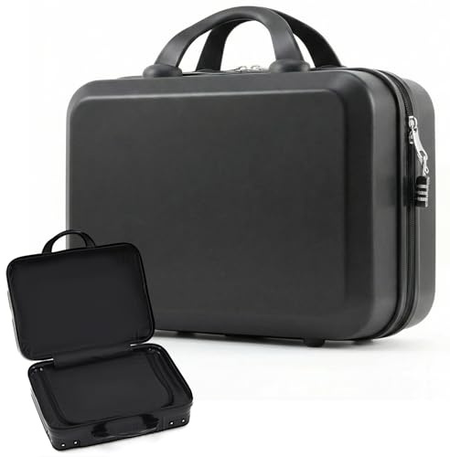 Amylove Game Toy Storage Organizer Case with Lock for Women and Men Lock Box Toy Organizer Travel Bag Game Toys Storage Bags Locking Storage Box Travel Bag for Toys, 12.6 x 9.8 x 6.7 in(Black)