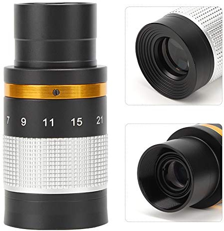 Teleskop för Barn Nybörjare, 7 Till 21 MM Kontinuerlig Zoombeläggning Astronomiskt Teleskop för 1,25 Tum/31,7 MM Okular, Silver