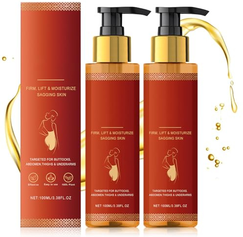 2PCS Huile Corps Magique Raffermissante, Huile Corps Magique de Luxe pour Femmes, Huile Corps Lifting au Collagène, Lotion Hydratante Raffermissante pour une Peau Lisse et Radieuse (C, one size)