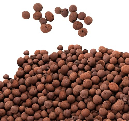 PINGEUI 17 L Clay Pebbles for Plant Pots, Clay Pebble Ceramsite Decor for Hydroponics, Gardens, Pots Drainage
