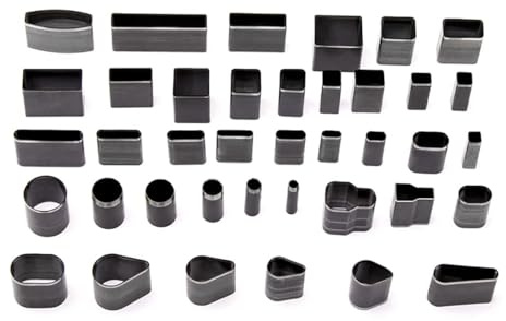 WUTA Präzisions Hohlloch Lochstanzer Set, 39 Stück Locheisen Set Leder Verschiedene Form für Leder & Bastelbedarf(39-teiliges Set)