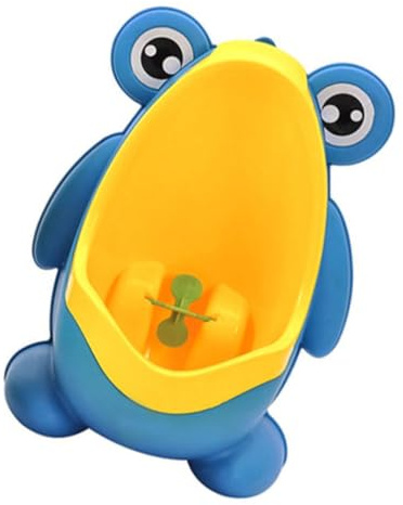 Pattino Urinario Bambini in Pp Blu, Orsetto Cartoon, 1 Pz | Montaggio a Parete per Bagno, Pulizia Rapida, Compatto e Pratico per L’uso Quotidiano Stile Casuale