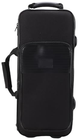Naroote Estuche de Transporte para Trompeta, Bolsa para Trompeta con Asa Lateral, Protecciones de 3 Capas, Correa de Hombro Ajustable y Tela Oxford Resistente Al Agua