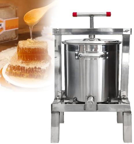 Manuelle Obstpresse aus Edelstahl für die Wein- und Saftherstellung, große Kapazität Cider Press Extractor für DIY Home Brewing