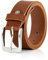 LINDENMANN Leder-Gürtel Herren 40 mm breit, Gürtel Herren Vollrindleder cognac, Größe/Size:Bundweite 125 cm Gesamtlänge 140 cm W 49.2 XXXL, Farbe/Color:braun