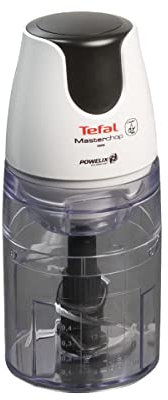Tefal MB450B Electric Food Chopper 0.5 L Transparent, White 500 W – Electric Food Chopper (0.5 L, Transparent, White, Plastic, 500 W, 1.0 kg, 126 mm)