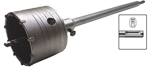 FRESA A TAZZA CAROTATRICE (VARI DIAMETRI DISPONIBILI) PER TRAPANO + ASTA CON ATTACCO SDS PLUS DA 35 cm