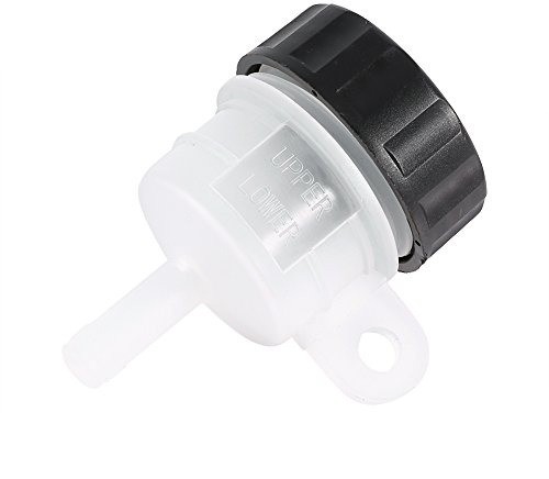 1 pieza Motocicleta Pie freno trasero Cilindro maestro Tanque Copa de aceite Depósito de la botella de fluido Se adapta a SRX6001986, y negro