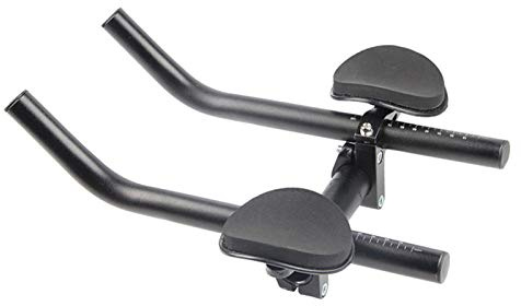 Bicycle Rest Handlebar Bike Aluminium Alloy Arm Rest Handlebar, TT Bar Aero Bar Triathlon Time Trial Tri Cycling For Bicycle Rest Relaxlation Handlebar, MTB Or Road Bike Aluminum Alloy (Black)