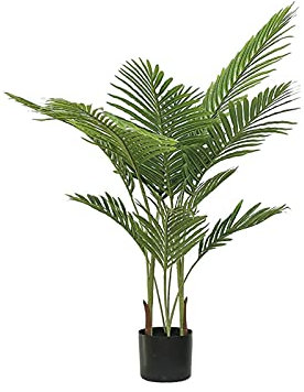 XXXXW Handmade 47inch Faux Plants， Artificial Palm Tree Tree, Fake Tall Bonsai Tree Plants for Wedding Garden Balcony Floor Plant Decor Fake Plant