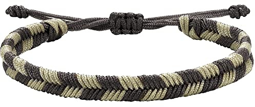 JENDEAR SHINE Geflochtenes Seil Armband für Männer, Personalisiertes, Handgeflochtenes, Verstellbares Nylon Armband, Geburtstags-Freundschaftsgeschenk für Männer.