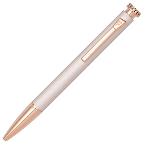 Festina Mademoiselle Kugelschreiber aus Aluminimum in der Farbe Ivory mit Roségoldenen Zierelementen, Tintenfarbe: Blau, Länge: 13, 8cm, FSC2224G, 137 mm x 11 mm (5.4 in x 0.4 in)