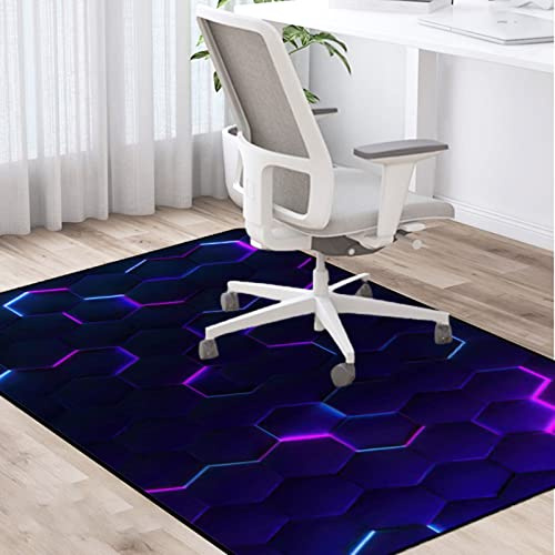 PLMM Bodenschutzmatte Teppich Stuhlunterlage Gaming Bürostuhl Stuhlmatten Schreibtischstuhl Unterlage für Parkett Dekoriere Dein Büro,Wohnzimmer,Schlafzimmer usw 80 * 120CM