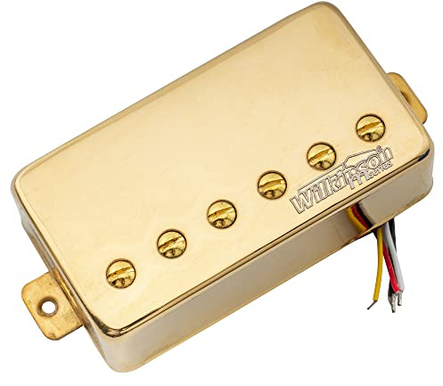 Wilkinson M Series Vintage Alnico 5 Humbucker Steg Tonabnehmer Pickup Gold | für Epi LP SG Style E-Gitarre,