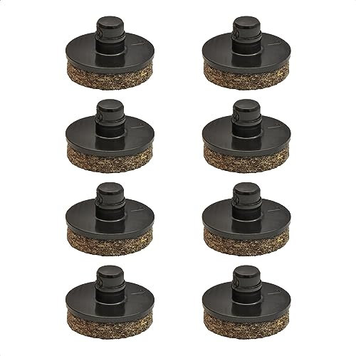 Wagner QuickClick® 15787800 - Juego de 8 Almohadillas de Repuesto Intercambiables, Fieltro de Lana ultrasuave, diámetro de 15 mm, para Base Inteligente, Fabricado en ES