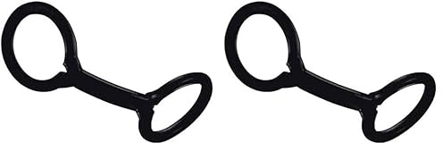 SEAC Unisex – Erwachsene Snorkel Retainer Ring Schnorchel-Haltering, Doppelring Schwarz, Einheitsgröße (Packung mit 2)
