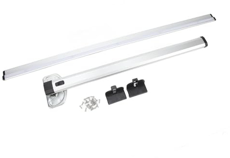 Aramox Pied de Table Détachable en Alliage d'aluminium, Support Mural Pliable avec Rail de Guidage pour Camping-Car, Yacht, 725mm