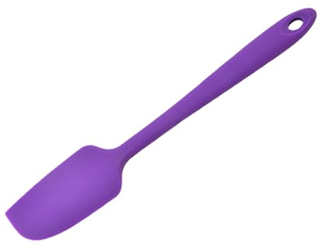Spatule Cuisine,Spatule Flexible en Silicone Antiadhésif Ustensiles de Cuisine pour la Cuisson Résistant à la Chaleur de Anti-adhé Spatule à Pâtisserie pour la Cuisson de Gâteaux et de Crème(Violet)