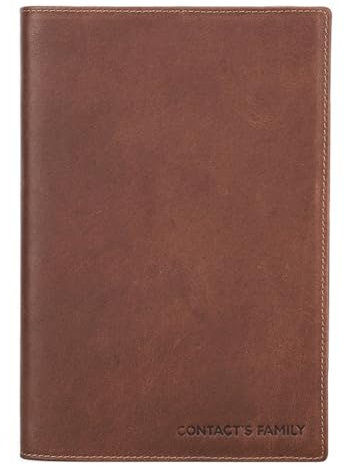MQODLFP Retro-Leder-Buchhülle, Schutzhülle mit Stifthalter, Business-Notizblock, Notizbuch, Bücherregal, Büro, Schulbedarf, A5