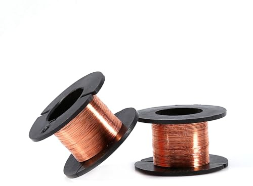 Magnetspulenlötdraht 15 M, 0,1 Mm Kupferdraht 5pcs Emailliertes Wickeldraht, Bestehend aus Kupfer mit Hoher Elektrischer Leitfähigkeit, Ausreichend für das Haus oder Laden