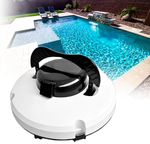 Limpiafondos inalámbrico inteligente - Aspirador de piscina totalmente automático, robot limpiador de piscinas trepa-paredes para piscinas elevadas y enterradas