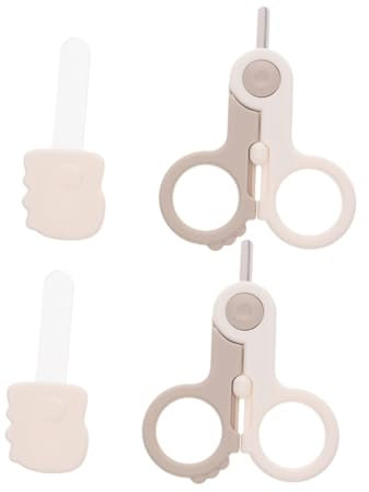 Warmhm Nagelschneidewerkzeug-set Für Neugeborene Maniküre-set Für Neugeborene Mit Sicherheitsschere Und Nagelfeile Geeignet Für Junge Mädchen Und Kleinkinder Tragbares