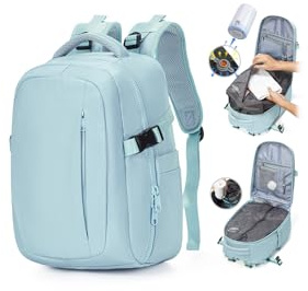 SZLX Vakuum Rucksack Handgepäck Damen, Airbag Rucksack Vakuum mit Vakuumsystem für Reisen, Ryanair Vacuum Reiserucksack mit Pumpe Wasserdicht Herren Vakuumkoffer