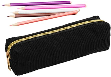 Bolsa de lápices Cremallera Bolsa de Papelería Lisa de Gran Capacidad