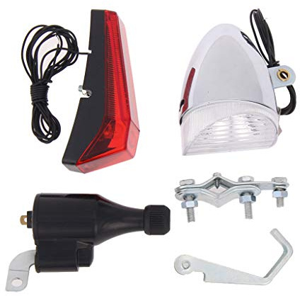 SkyPOOU Retro-Fahrrad-Frontlicht, wasserdicht, mit Halterung, Griff, Reparatur, Fahrradzubehör