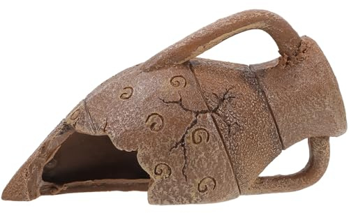 GARVALON Nascondiglio per Rettili in Resina per Gecko e Lucertole – Tana Decorativa per Terrario Effetto Pietra Naturale, Sicuro per Ambienti Desertici e Tropicali