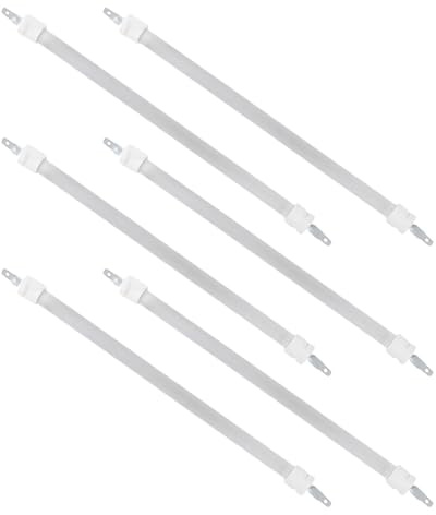 ifundom 6 Pièces Tube Chauffant Quartz pour Radiateur Électrique Élément Chauffant Infrarouge Rapidité Chauffage Uniforme pour Petits Espaces
