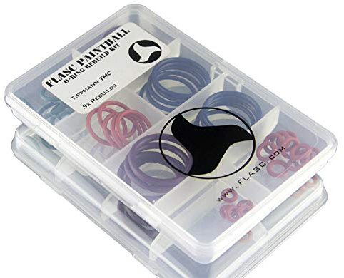 Flasc Paintball O-Ring Rebuild Kit – Passend für Tippmann TMC Markierer – Farbcodiert, 3X Vollständige Überholungen, Aufbewahrungsbox Enthalten