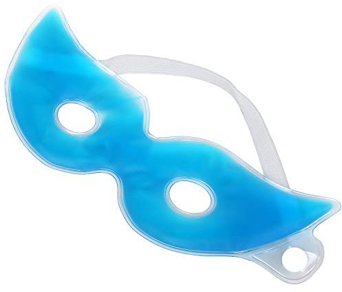TRIXES Relaxing Gel Eye Mask with Holes - Cool and Hot Headache Tension Relief - Soothing for Puffy Eyes