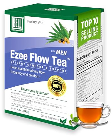 Bell Ezee Flow Urinary Support Tea for Men -A Natural Solution - Helps Ease The Flow and Normalize Urinary Frequency Without The Burning and Dribbling