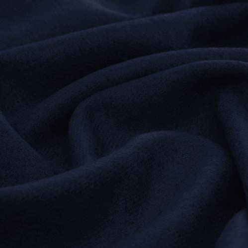 Lorenzo Cana Sofadecke aus 100% Alpaka - Wolle vom Baby - Alpaka flauschig weich Decke Uni einfarbig Navy Dunkelblau Wohndecke Alpakadecke Kuscheldecke 96303