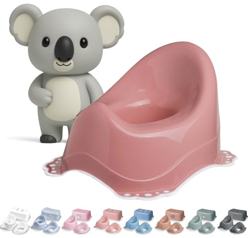 DOCARI Baby Töpfchen für Kinder ab 1 Jahr bis 3 Jahre rosa - Ergonomische Kindertoilette: kinderfreundlich, leicht & tragbar - Kinder Töpfchen Toilettentrainer - Abhaltetöpfchen Baby