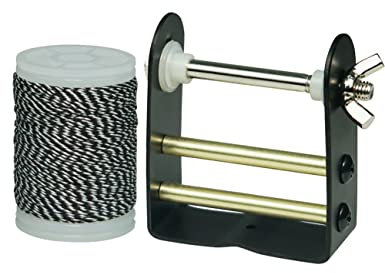 longbowmaker Bogenschnur Servierfaden 120 yard/110m Bogensehen Wickelgerät Haltbare Bogensehnenfaden Bogenschießen Zubehör-Black&White