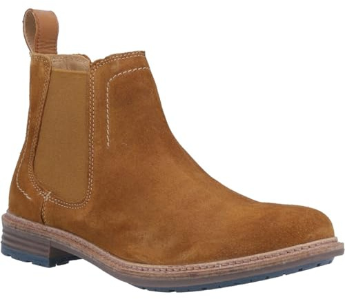 Hush Puppies Men's Justin Chelsea Boot, Tan, 12 UK