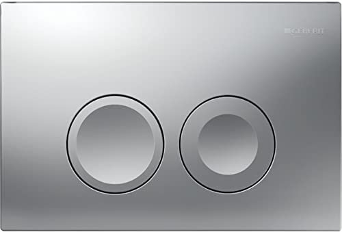 Geberit Betätigungsplatte Delta 25 2-Mengen-Spülung 115125465 (Matt-chrom)