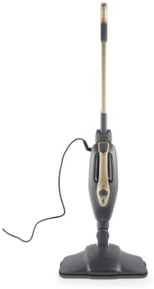 Beldray Titanium 14 en 1 - Escoba a vapor versátil, 350 ml, articulación flexible, limpiador a vapor sin químicos, limpiador de ventanas, boquillas y almohadillas incluidas, desinfección/desinfección