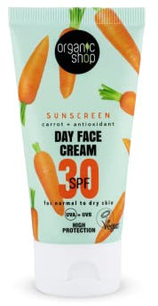 Organic Shop Suncare Day Face Cream 30 SPF Normal to dry skin, 50 ml