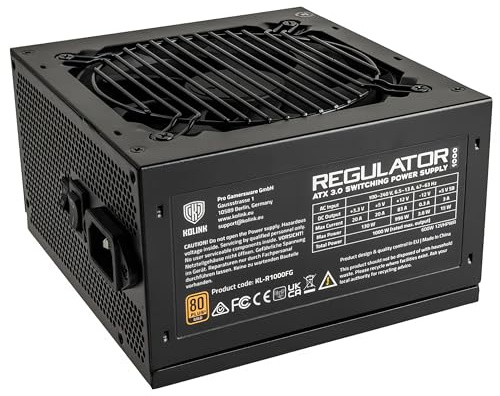 Kolink Regulator 80 PLUS Gold PSU, ATX 3.0, PCIe 5.0, modular - 1000 Watts