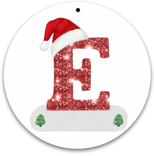 Weihnachtsschmuck 26 Buchstaben des Holz, DIY Schön Weihnachtsbaum Anhänger, Personalisierter Weihnachtsschmuck Baum, Weihnachtsbaumschmuck Lustig