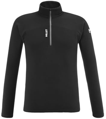 MILLET - K Lightgrid PO M - Pile Leggero Uomo - Alpinismo, Approccio Alpino, Escursionismo, Lifestyle, Black - Nero