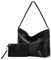 Chase Chic Sac à main Femmes，Sac à Bandouliere en PU Cuir Sac Hobo Sac Cabas Femme Sac Bandoulière Fourre Tout et Portefeuille Ensemble pour Travail Shopping Voyage Noir
