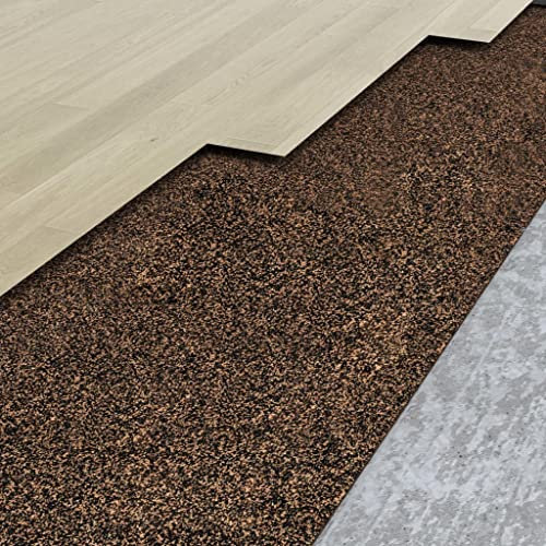 Rouleau de liège en caoutchouc, 100 x 500 cm, 5 mm pour isolation phonique