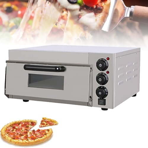 Forno per Pizza Commerciale, Macchina per Il Pane Elettrica per Pizza, Macchina per Dolci Domestica, Timer 0-60 Minuti, Temperatura Regolabile 50-350°C, per Ristorante di Hotel Cotto in Casa