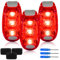 LED Safety Light (3 Pack),Luz Trasera Súper Brillante de Seguridad para Bicicleta - Luz para Correr, Caminar, Mascotas, Luz Intermitente, Luz Trasera con Clip